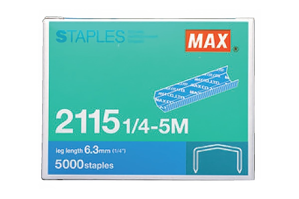 MAX 2115 1/4-5M Arched Staples
